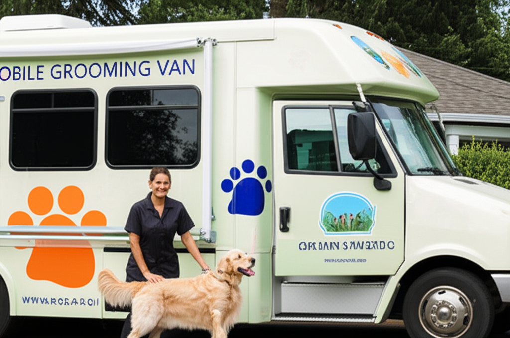 Luxury Pets Grooming mobile unit